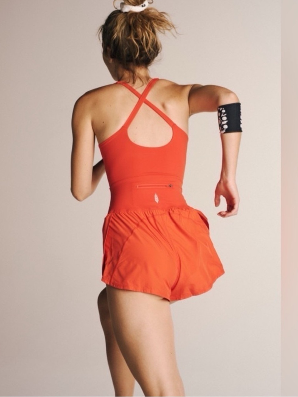 Free Movement x Free People Righteous Runsie in Flame Orange 45465 Size Large - Picture 12 of 12